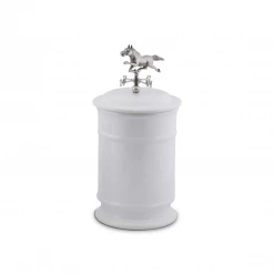 Arthur Court Equestrian Horse Weather Vane Canister - Tall
