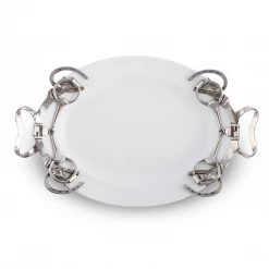 Arthur Court Equestrian Large Stoneware Tray Equestrian Decor