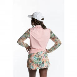 Hannah Childs Women's Mariah Long Sleeve Zip Polo Shirts & Tops