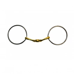French Equestrian Jump' In Thin French Link Loose Ring Bit Horse Bits