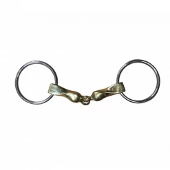 French Equestrian Jump' In Thick Slow Twist Loose Ring Bit Horse Bits