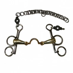French Equestrian Horse Bits Jump'in High Port Short Shank Pelham Bit
