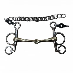 French Equestrian Jump' In Twisted Short Shank Pelham Bit Horse Bits
