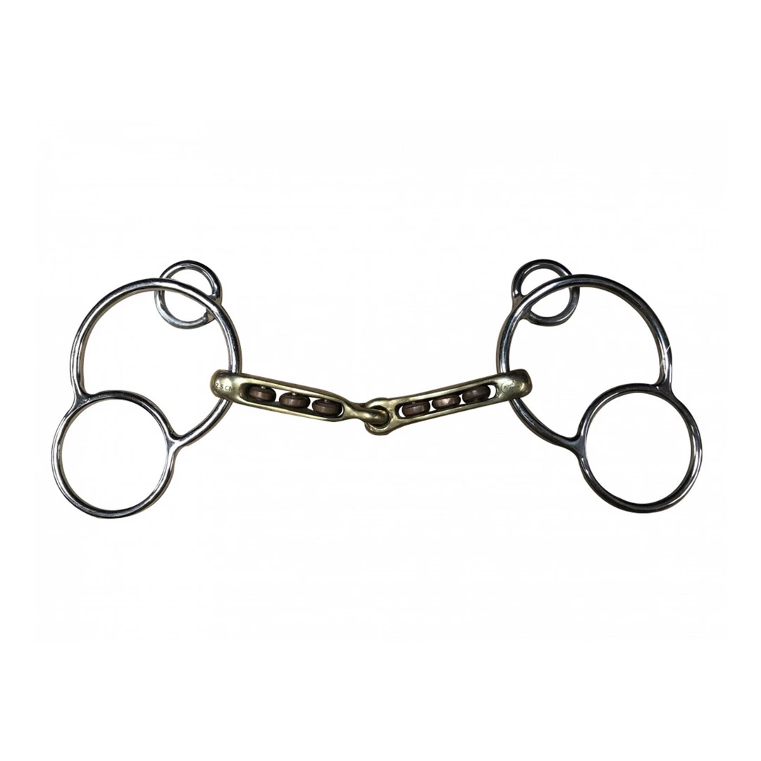 French Equestrian Jump'in Mac Genis German 3-Ring Bit Horse Bits 3 French Equestrian Jump'in Mac Genis German 3-Ring Bit Horse Bits