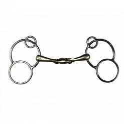 French Equestrian Jump'in French Link German 3-Ring Bit