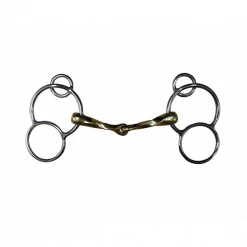 French Equestrian Jump' In Twisted German 3-Ring Bit
