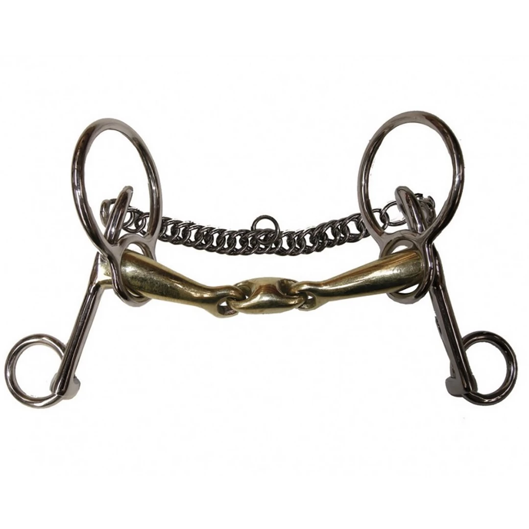 French Equestrian Horse Bits Jump'in Double Jointed Swales Bit 3 French Equestrian Horse Bits Jump'in Double Jointed Swales Bit