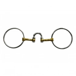 French Equestrian Jump'in High Port Loose Ring Bit Horse Bits
