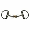 French Equestrian Horse Bits Jump'in French Link Eggbut Bit With Copper Ball