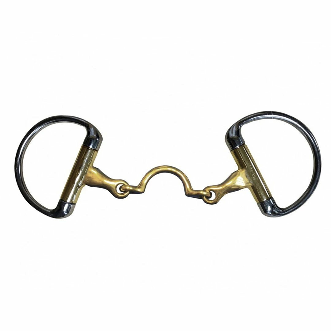 French Equestrian Jump'in High Port Jointed Eggbutt Bit 3 French Equestrian Jump'in High Port Jointed Eggbutt Bit