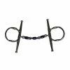 French Equestrian Horse Bits Jump'in Blue Steel Waterford Full Cheek Gag Bit