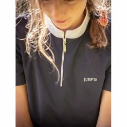 French Equestrian Jump'in Girls Short Sleeve Charlie Competition Polo Shirt Show Shirts