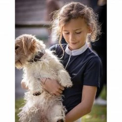 French Equestrian Jump'in Girls Short Sleeve Charlie Competition Polo Shirt Show Shirts