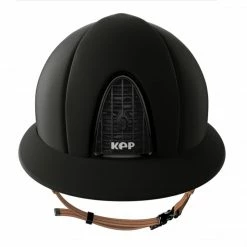 KEP Italia KEP Cromo Matt Polo Peak Helmet With Beige Harness