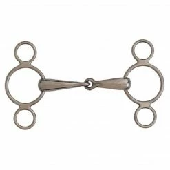 English Riding Supply Centaur Stainless Steel 2-Ring Elevator Gag Bit Horse Bits