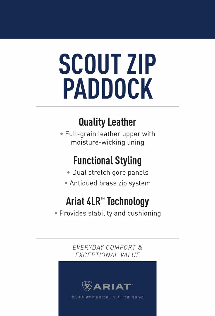 Ariat Women's Scout Zip Up Paddock Boot Riding Boots & Half Chaps 8 Ariat Women's Scout Zip Up Paddock Boot Riding Boots & Half Chaps