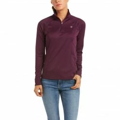 Baselayers Ariat Women's Sunstopper 2.0 1/4 Zip Baselayer Long Sleeve