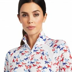 Baselayers Ariat Women's Sunstopper 2.0 1/4 Zip Baselayer Long Sleeve