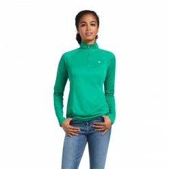 Baselayers Ariat Women's Sunstopper 2.0 1/4 Zip Baselayer Long Sleeve