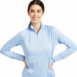Baselayers Ariat Women's Sunstopper 2.0 1/4 Zip Baselayer Long Sleeve