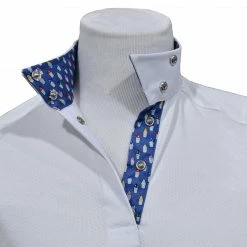 Essex Classics Girls "Snowcones" Talent Yarn Wrap Collar Long Sleeve Show Shirt