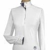Essex Classics Girls “Tricolor” Talent Yarn Wrap Collar Long Sleeve Show Shirt Show Shirts