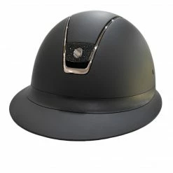 Samshield Custom Miss Shield Matte Black Chrome Black Blazon Crystal Helmet