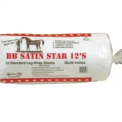 Jacks Mfg BB Satin Star Sheet Cotton Roll Horse Boots & Wraps