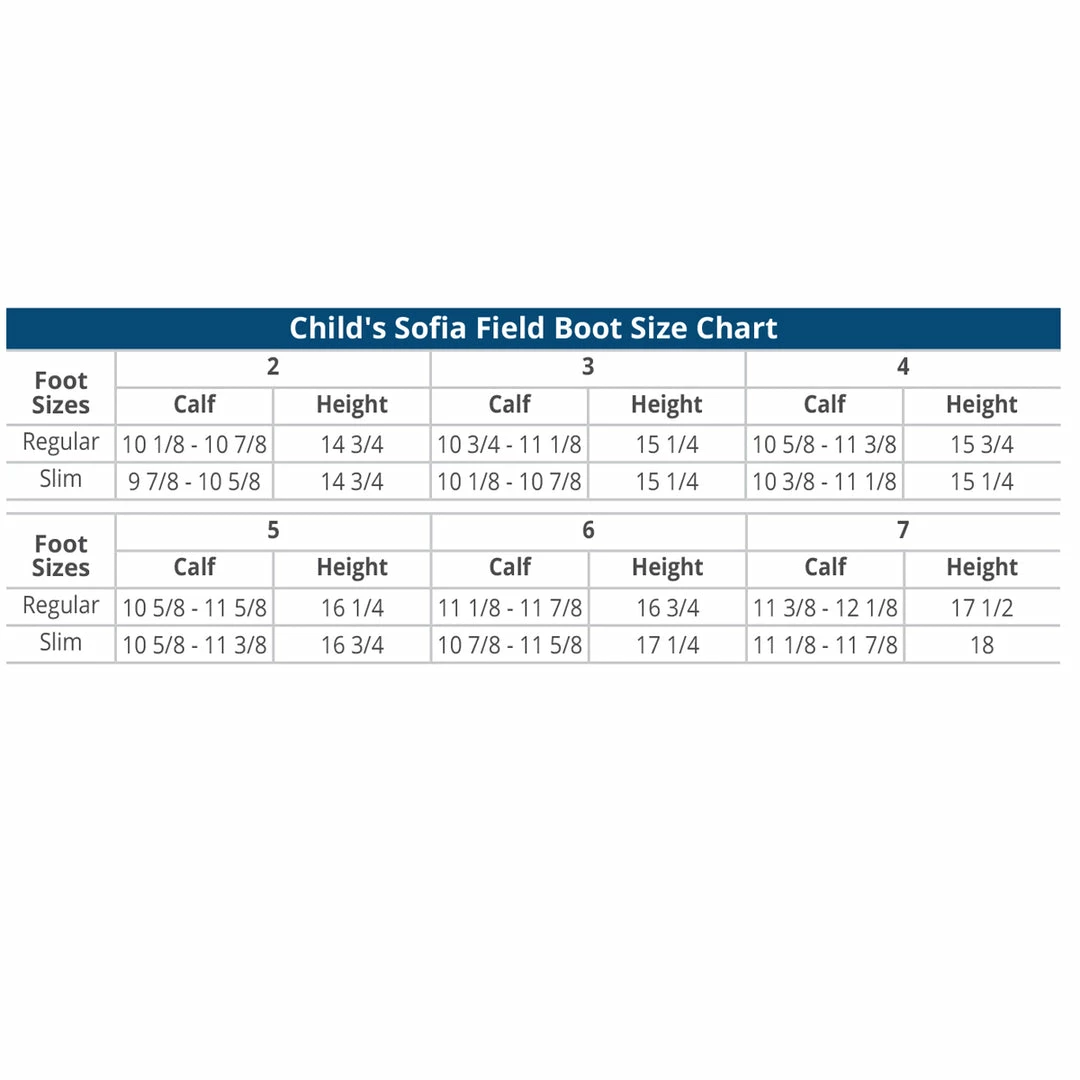 English Riding Supply Ovation Sofia Grip Black Field Boot- Child's 4 English Riding Supply Ovation Sofia Grip Black Field Boot- Child's