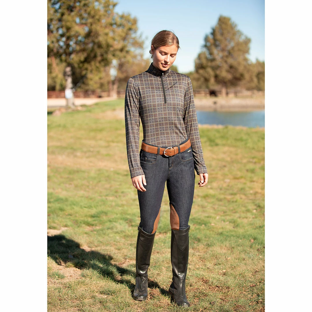 Kerrits Women's Stretch Denim Knee Patch Breech 11 Kerrits Women's Stretch Denim Knee Patch Breech