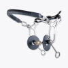 Equine Industries Trust Sweet Iron Hackamore Combination Long French Link Horse Bits