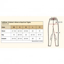 JPC Equestrian TuffRider Children's Minerva EquiCool Tights Breeches