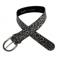 Tailored Sportsman Grey Leopard Belt Equestrian Accessories