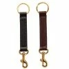 Tory Leather Brass Snap Key Fob Equestrian Decor 1 Tory Leather Brass Snap Key Fob Equestrian Decor