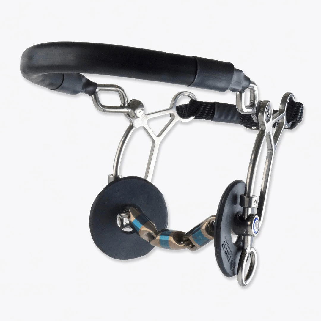 Equine Industries Trust Sweet Iron Hackamore Combination Short Waterford 3 Equine Industries Trust Sweet Iron Hackamore Combination Short Waterford