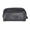 Barbour Leather Wash Bag