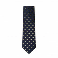 Equestrian Accessories Wild Attire Inc. Hold Your Horses Navy Blue Silk Tie 7 Equestrian Accessories Wild Attire Inc. Hold Your Horses Navy Blue Silk Tie
