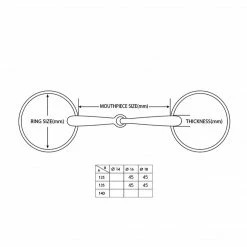 Equiline Lorenzini Titanium Chelternham Snaffle Gag Bit With French Link