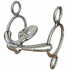Jacks Mfg WTP Winning Tongue Plate 3 Ring Elevator Leverage Bit With Extended Plate Horse Bits