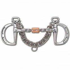 Toklat Originals Stainless Steel 3-Piece Snaffle With Copper Roller Uxeter Kimberwick