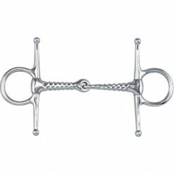 Toklat Originals Horse Bits Toklat Pony Stainless Steel Corkscrew Snaffle Full Cheek