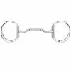 Toklat Originals Horse Bits Toklat Myler Eggbutt With Hooks With Stainless Steel Forward Tilt Ported Barrel Snaffle MB 36