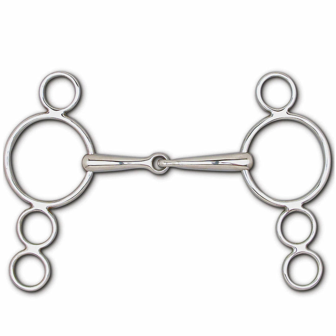Toklat Originals Horse Bits Toklat Snaffle 4-Ring Continental Gag- 6 1/2" Cheek 3 Toklat Originals Horse Bits Toklat Snaffle 4-Ring Continental Gag- 6 1/2" Cheek