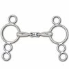 Toklat Originals Toklat Hollow Mouth French Link 4-Ring Continental Gag Bit Horse Bits 1 Toklat Originals Toklat Hollow Mouth French Link 4-Ring Continental Gag Bit Horse Bits