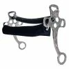 Partrade Horse Bits Metalab Hackamore With Neoprene Covered Chain Noseband 1 Partrade Horse Bits Metalab Hackamore With Neoprene Covered Chain Noseband