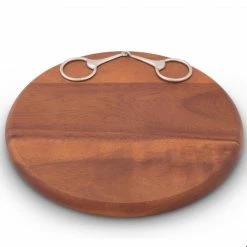 Arthur Court Horse Bit Wood Cheese Board