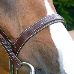 Sagmae Dy'on Fancy Stitch Wide Noseband Bridle English Bridles