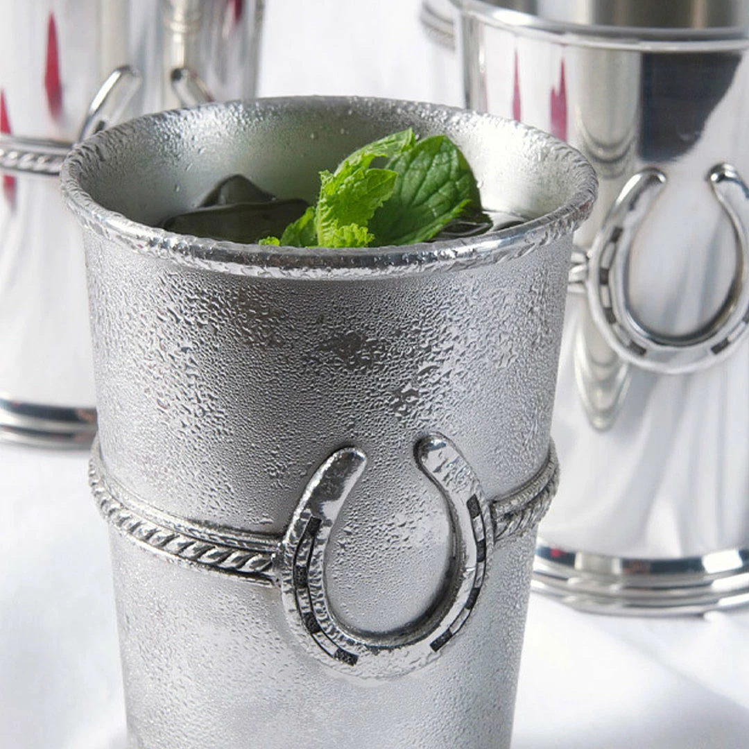 Arthur Court Equestrian Pewter Julep Cup 4 Arthur Court Equestrian Pewter Julep Cup