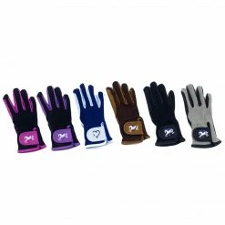 English Riding Supply Ovation Child's Hearts & Horses Gloves Equestrian Accessories