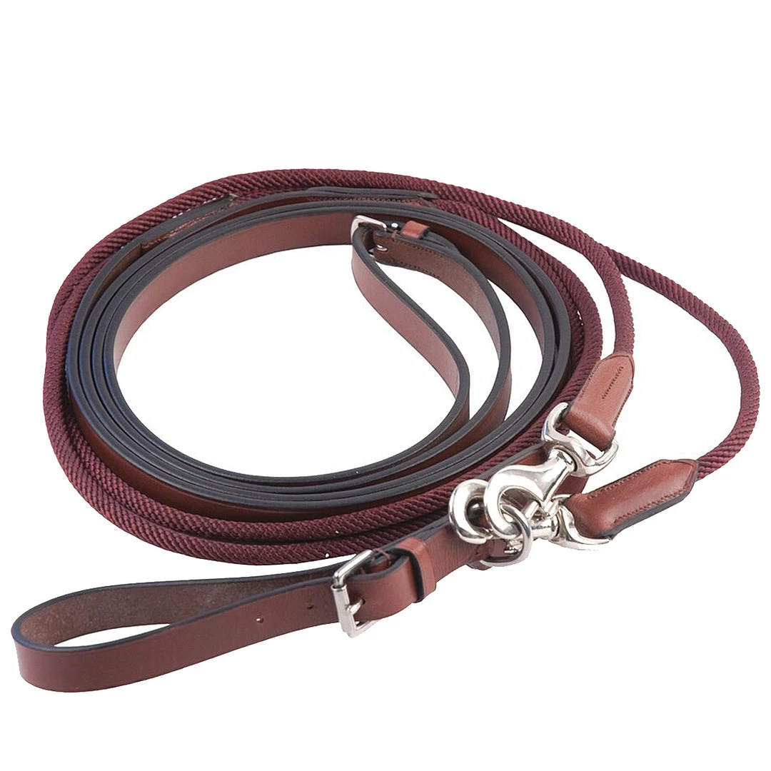 JPC Equestrian HDR Draw Reins With Snaps Horse Training Equipment 6 JPC Equestrian HDR Draw Reins With Snaps Horse Training Equipment